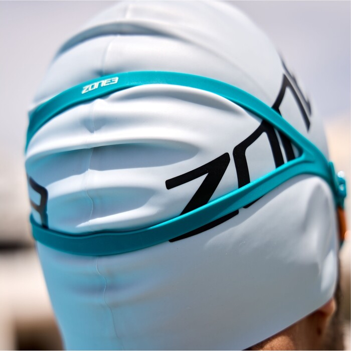 2024 Zone3 Attack Gafas de natacin SA18GO - Teal / Cream / Copper